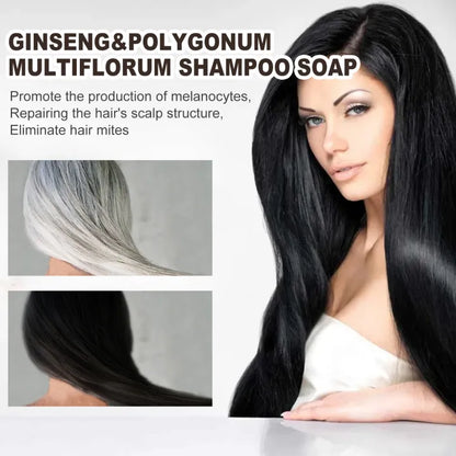 Ouhoe Ginseng & Polygonum Multiflorum Shampoo Soap ( BUY 1 Get 1 Free )