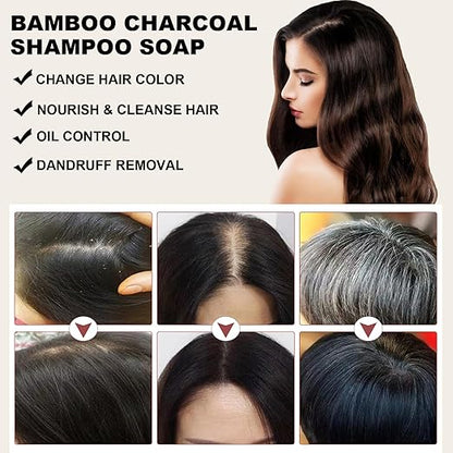 Sol LORA Natural Darkening Shampoo Soap ( BUY 1 GET 1 FREE )